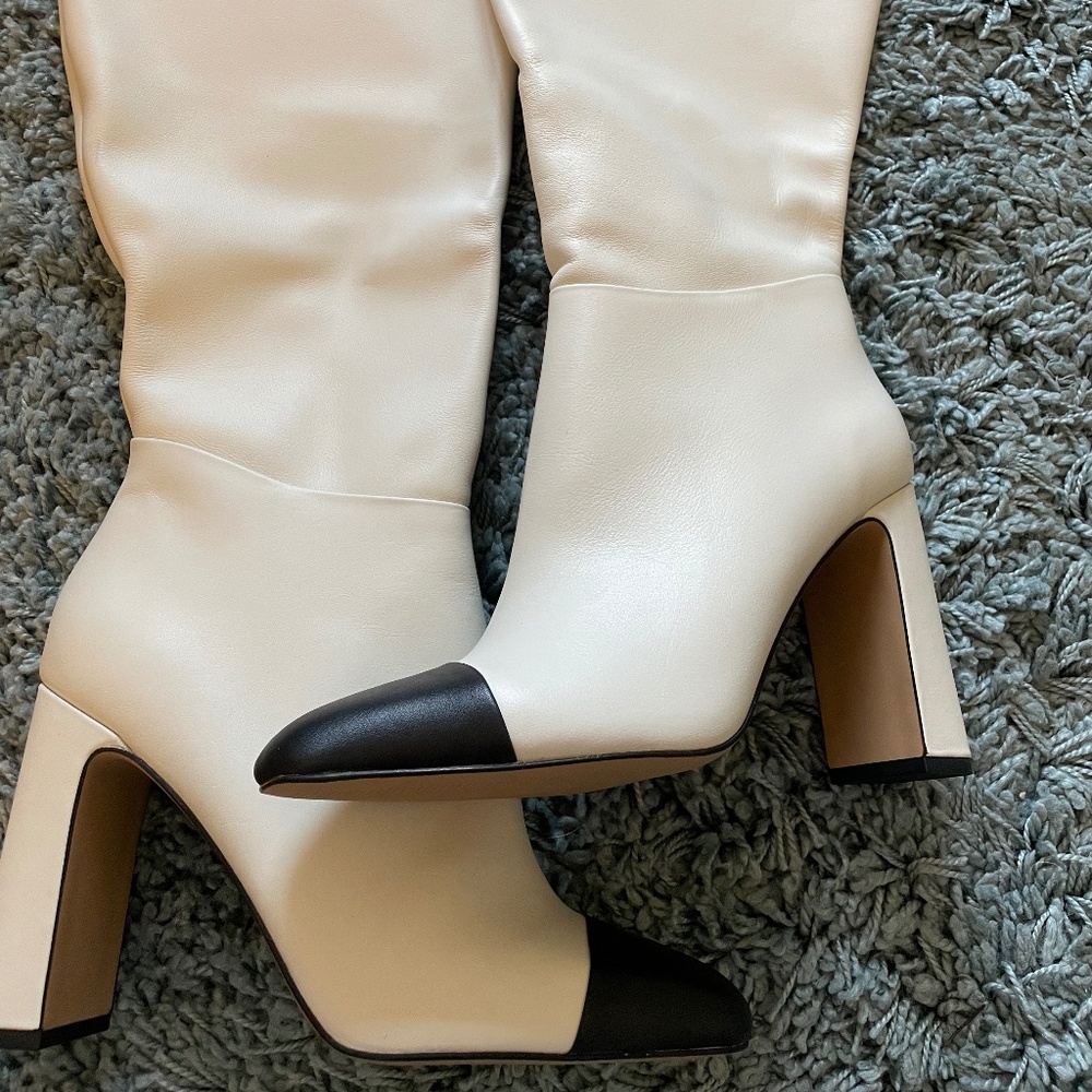 Steve Madden “Ally-C” leather knee high boots 11W Wide calf New without box